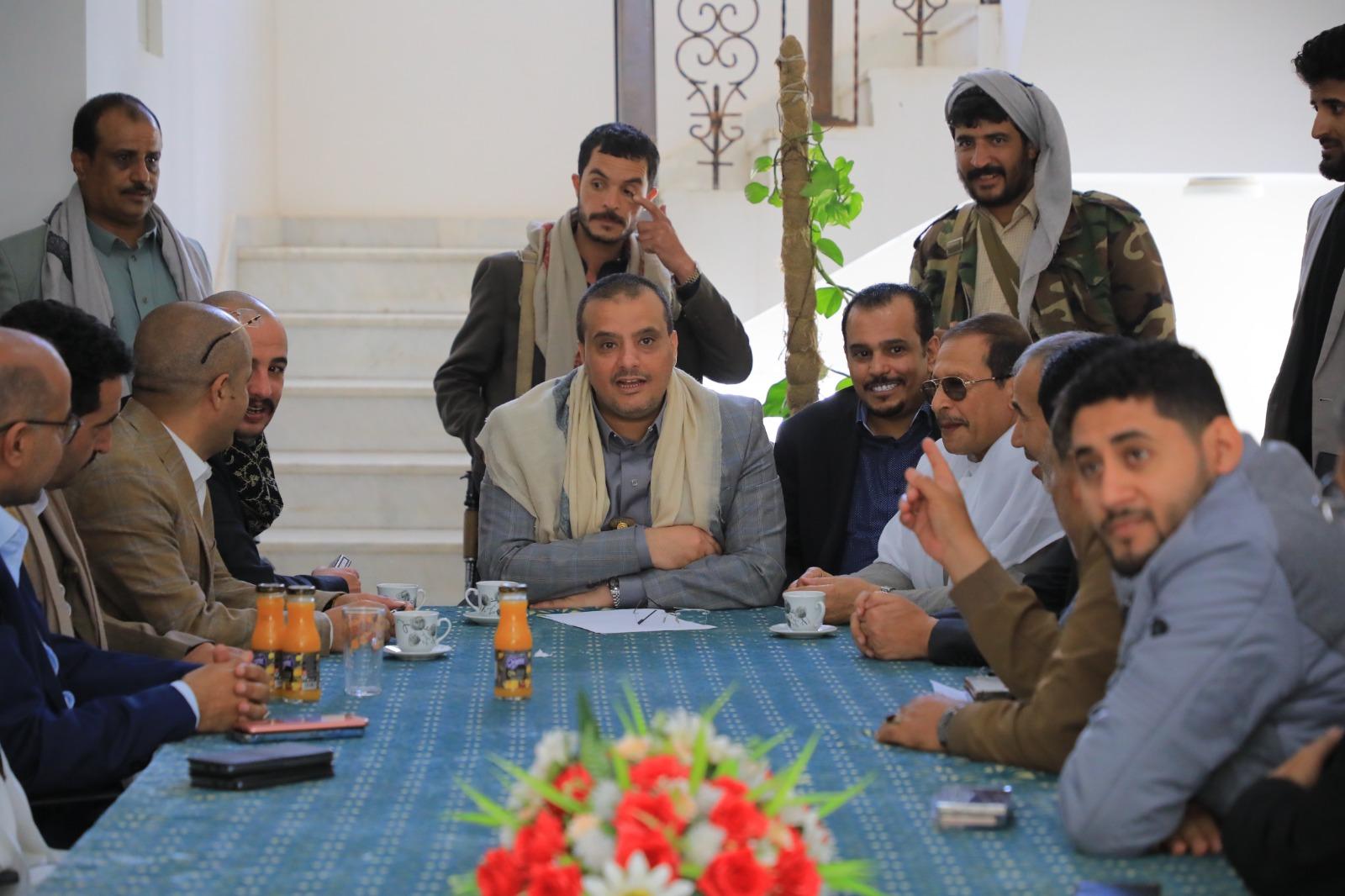 الغرفة التجارية الصناعية بأمانة العاصمة صنعاء تستقبل القائم بأعمال وزير الاقتصاد والصناعة والاستثمار